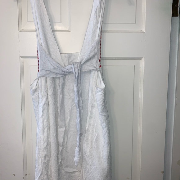 Red White and Blue summer blouse or mini dress - Picture 2 of 4